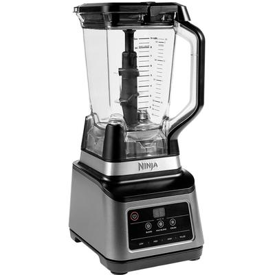 NINJA Standmixer "mit Auto-iQ BN750EU", silber (eh19), B:19cm H:44,5cm T:25cm, Zerkleinerer, incl. 2,1 L Krug, 0,7 L Bec