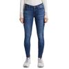 Skinny-fit-Jeans TOM TAILOR DENIM "JONA", Damen, Gr. 27, Länge 32, blau (clean mid stone blau denim), Denim/Jeans, Obermaterial: 72% Baumwolle, 27% Polyester, 1% Elasthan, casual, skinny fit lang, Jeans