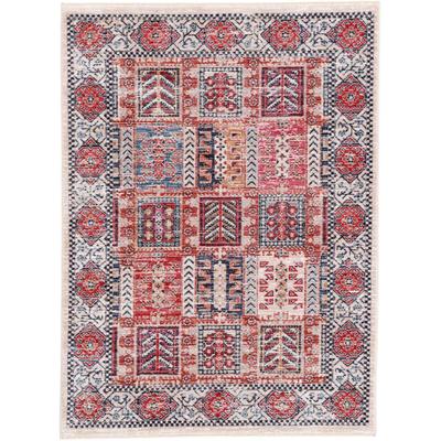 Teppich CARPETFINE "Phoenix", bunt (multi), B:140cm H:6mm L:200cm, Polypropylen (PP), Teppiche, Vintage Look, Wohnzimmer Image