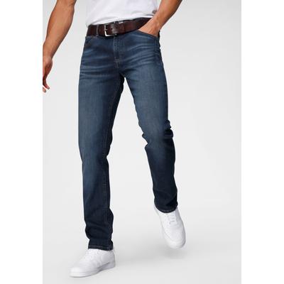 Straight-Jeans H.I.S "DALE", Herren, Gr. 31, Länge 36, blau, Denim/Jeans, Obermaterial: 91% Baumwolle, 7% Polyester, 2% Elasthan, Abriebeffekte, modisch, normal lang, Jeans, gerades Bein, mit Used-Effekten, niedrige Leibhöhe Image