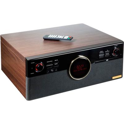 TECHNAXX Multifunktionsspieler "DAB+ Bluetooth LP-Player TX-137", braun (braun, schwarz), B:43cm H:19,5cm T:48cm, Plattenspieler