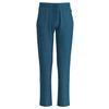 Sweathose TRIGEMA "TRIGEMA Freizeithose aus Sweat-Qualität", Damen, Gr. L, US-Größen, blau (nightblau, melange), 70% Baumwolle, 30% Polyester, sportlich, Hosen
