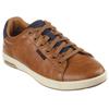 Sneaker SKECHERS "CAVELL", Herren, Gr. 46, braun, Lederimitat, casual, Schuhe, Freizeitschuh, Slipper, Schnürschuh mit Air-Cooled Memory Foam