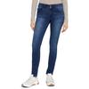 Skinny-fit-Jeans TOM TAILOR "Alexa Skinny", Damen, Gr. 34, Länge 30, grau (schwarz, stone, wash), Denim/Jeans, Obermaterial: 42% Baumwolle, 34% Polyester, 22% Viskose, 2% Elasthan, unifarben, casual, eng normal, Jeans, mit Doppelknopf-Verschluss
