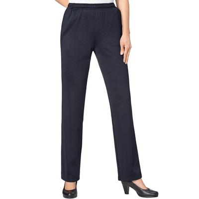 Jerseyhose CLASSIC BASICS, Damen, Gr. 23, Kurzgrößen, blau (marine), 100% Polyester, gemustert, unifarben, lang, Hosen Image