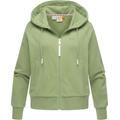 Kapuzensweatjacke RAGWEAR "Taila", Damen, Gr. XS (34), braun (dusty), Sweatware, Material: 70% Baumwolle, 30% Polyester, casual, weit hüftlang, tiefer Rundhals, Langarm Ärmel ohne Ärmelschlitz Rippbündchen, Sweatjacken, modische Damen Sweatjacke mit...