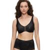 Minimizer-BH TRIUMPH "Wild Rose Sensation W01", Damen, Gr. 90, Cup G, schwarz, Spitze, Obermaterial: 82% Polyamid, 18% Elasthan, feminin, BHs, verkleinert die Brust optisch um eine Cup-Größe