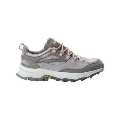 Wanderschuh JACK WOLFSKIN "CYROX TEXAPORE LOW W", Gr. UK 4,5 - EU 37,5, Normalschaft, braun (pebble), Obermaterial: Synt