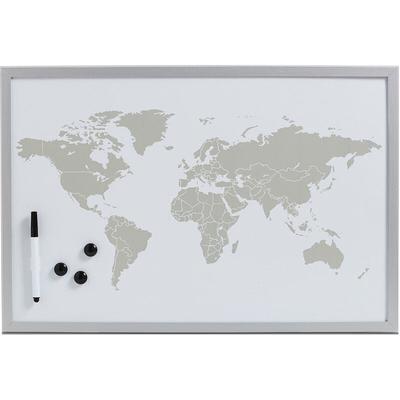 Magnettafel World + 3 Magnete, weiß, 60 x 40 cm Zeller Image