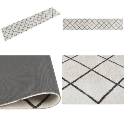 Küchenteppich Waschbar Quadrat 60x300 cm Samt - Küchenläufer - Samt - pvc - Rutschfest Image
