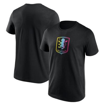 Aston Villa Boost Logo Graphic T-Shirt – Schwarz – Herren Image