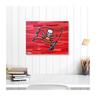 Tampa Bay Buccaneers Stretched 16"" x 20"" Embellished Canvas Giclee Print - Art by Charlie Turano III