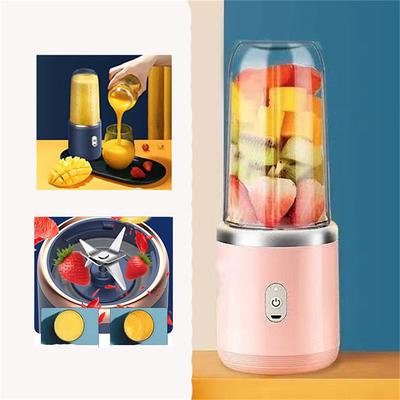 1pc Dual Cup Electric Juicer Portable Rechargeable Juice Blender Cup Multi-Function Fruit Vegetable Juice Maker Cup For Home Kitchen Car Charging Power Bank Laptop Charging Outdoor Picnic