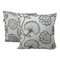Jet-Line | 2-er Set Deko Kissen inkl. Füllung | Set Blüten | 40x40 cm | Sofakissen | In- und Outdoor Image