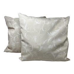 Jet-Line Outdoor 2-er Kissen Set beige Blumenmuster Outdoorkissen Image