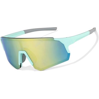Zunnies Oval Sunglasses Teal With Gold Mirror Plastic Full Rim Frame, Zenni, T02071619