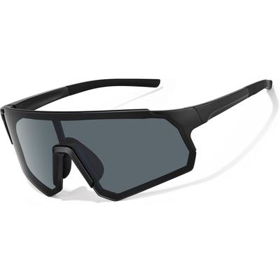 Zunnies Oval Sunglasses Black With Gray Lenses Plastic Full Rim Frame, Zenni, T02072112