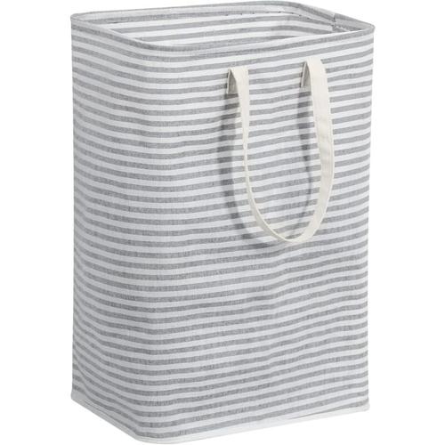 Linghhang - Gris Panier à Linge 75L, Panier a Linge Pliable, Corbeille a Linge Imperméable avec