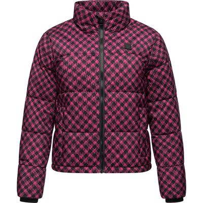 Winterjacke RAGWEAR "Serah Print", Damen, Gr. XXXL (46), pink (fuchsia), Außenmaterial: 100% Polyester, Innenfutter: 100% Polyester, Wattierung: 100% Polyester, modisch, gerade hüftlang, hoch geschlossener Ausschnitt, Langarm Ärmel ohne Ärmelschlitz... Image