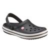 Clog CROCS "Crocband", Herren, Gr. 45, schwarz-weiß (schwarz, weiß), Croslite, kontrastfarbene Details, sportlich, Schuhe, Sommerschuh, Gartenschuh, Poolslides, mit farbiger Laufsohle