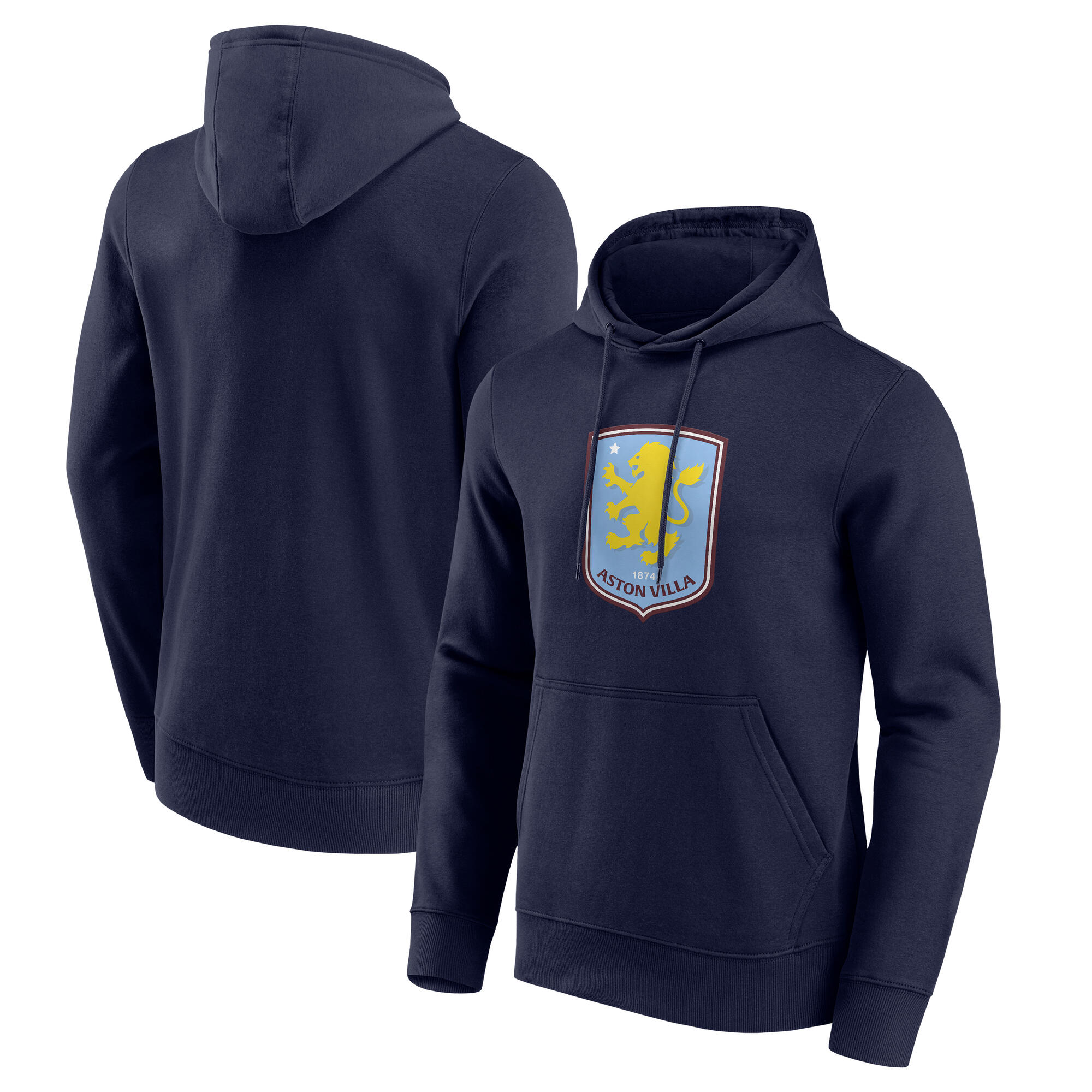 Aston Villa Primary Logo Graphic Hoodie – Marineblau – Herren Image