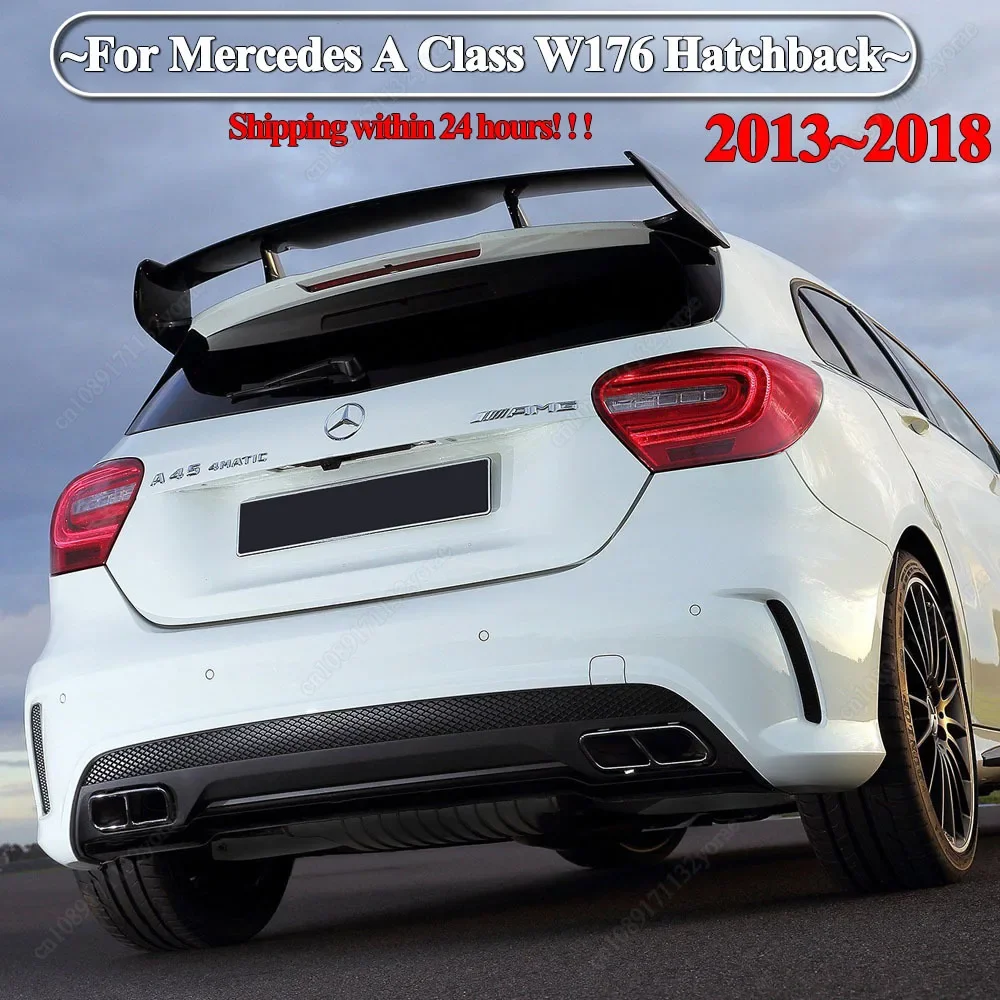 Per Mercedes Benz Classe A W176 A180 A200 A250 A260 A45 AMG 2013-2018 Hatchback Auto Posteriore Tetto Tronco Spoiler Ali Bodykits Tuning