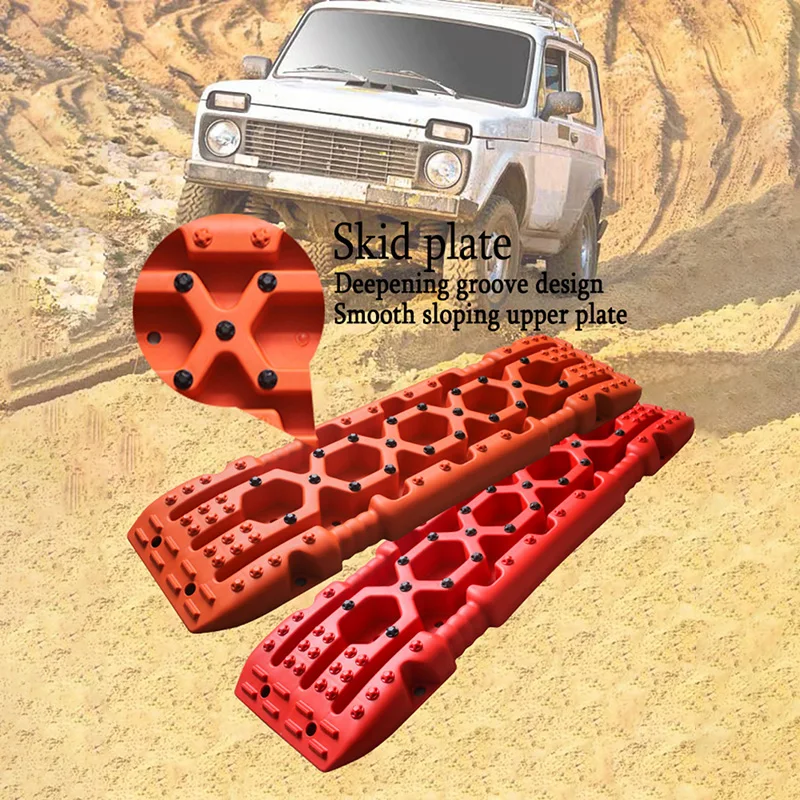 Accessori per auto fuoristrada Tavole di trazione Attrezzatura fuoristrada Sabbia fangosa Piastra antiscivolo Strumento di salvataggio per assistenza alla trazione sulla neve