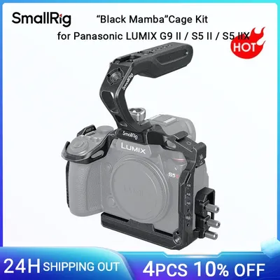 SmallRig G9 II S5 II Käfig S5 IIX Käfig-Kit für Panasonic LUMIX G9 II / S5 II / S5 IIX mit Griff oben und Kabelklemme 4024