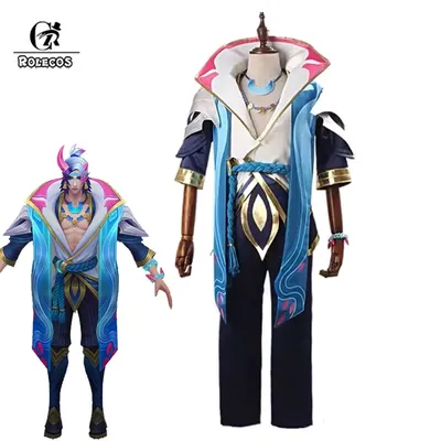 Rolecos Spiel lol Geist Blüte Aphelios Cosplay Kostüm Aphelios neue Haut Frauen Uniform Halloween Image