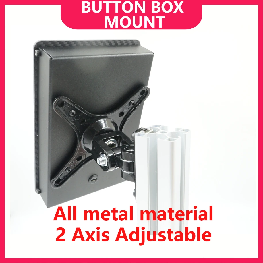 SIMPUSH Button Box VESA-Halterung 100 mm 75 mm 50 mm 2-Achsen-verstellbare Button-Box-Montage, Sim-Rig-Upgrade, Button-Box-Halterung Image