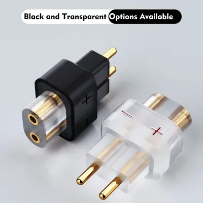 Universeller 0,78-mm-2-Pin-Kopfhöreradapter für SHUOER, KZ, FIIO, TRN, QDC, Schwarz und transparente Optionen verfügbar Image