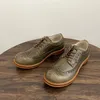 Neue Frühjahr Vintage Britischen Männer Casual Schuhe Handgemachte Hohe Qualität Kleid Stiefeletten