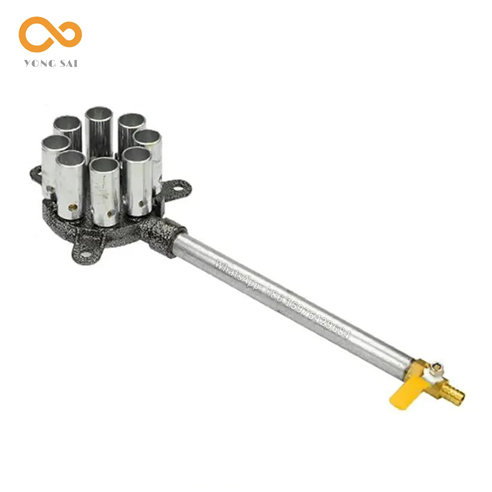 Biogas Erdgas Flüssiggasbrenner Großer Feuerofen Blazing Direkteinspritzung Kesselbrenner Brot Pizzaofenbrenner Image