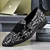 Große Größe Männer Casual Schuhe Frühling Brief Drucken Business Freizeit Kleid Schuhe Straße Kühle