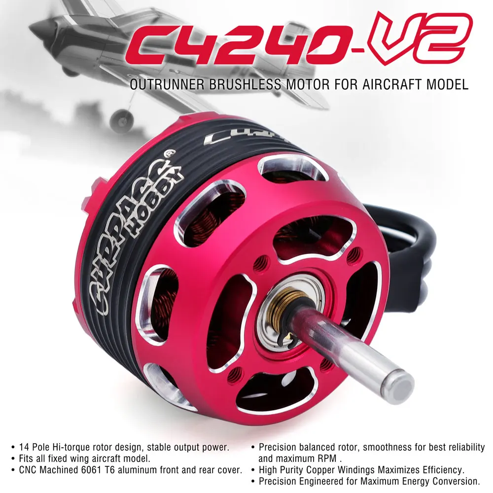 ÜBERTREFFEN HOBBY Bürstenlosen Motor 3-6S C4240 C4250 C4260 Für RC Flugzeug Flugzeug Multicopter Bürstenlosen Außenläufer Motor