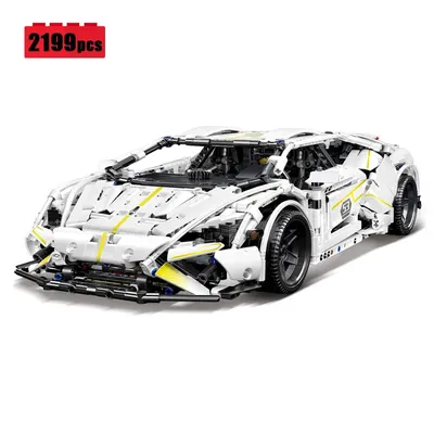 MOC Technische Blöcke Traum Auto Aventador Modell Bausteine Ziegel 2199 stücke stadt Hoch Tech Supercar Spielzeug Geschenke Für Freund Image