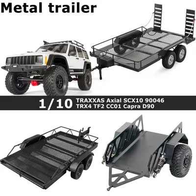 1/10 RC Car Cargo Carrier Aluminium für TRAXXAS Axial 1/10 SCX10 90046 D90 TRX4 TF2 CC01 Capra Cars Trailer Heavy Duty Truck