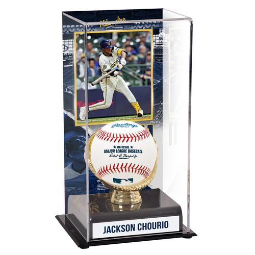 Jackson Chourio Milwaukee Brewers Sublimierte Vitrine mit Bild