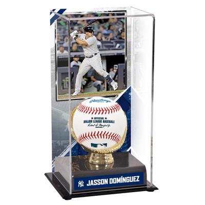 Jasson Domínguez New York Yankees Goldhandschuh-Vitrine mit Bild Image