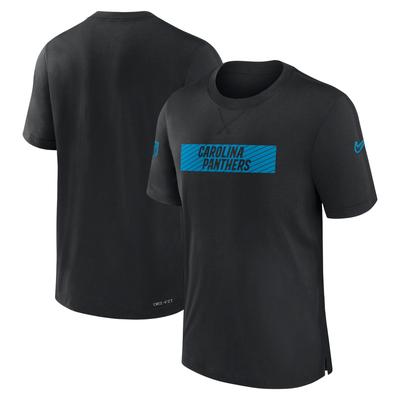 Nike Carolina Panthers Sideline Player Performance-T-Shirt für Herren, Schwarz Image