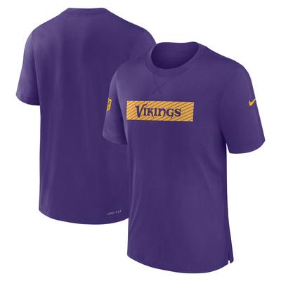 Minnesota Vikings Sideline Player Performance-T-Shirt von Nike für Herren, Violett Image