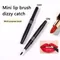 1pcs mini portable lipstick brush lipstick brush soft lipstick brush lip concealer brush with cover