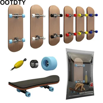 Finger SkateBoard Wooden Fingerboard Toy Professional Stents Finger Skate Set Novelty Children