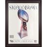 2002 Patriots vs Rams Framed 36"" x 48"" Canvas Super Bowl XXXVI Program