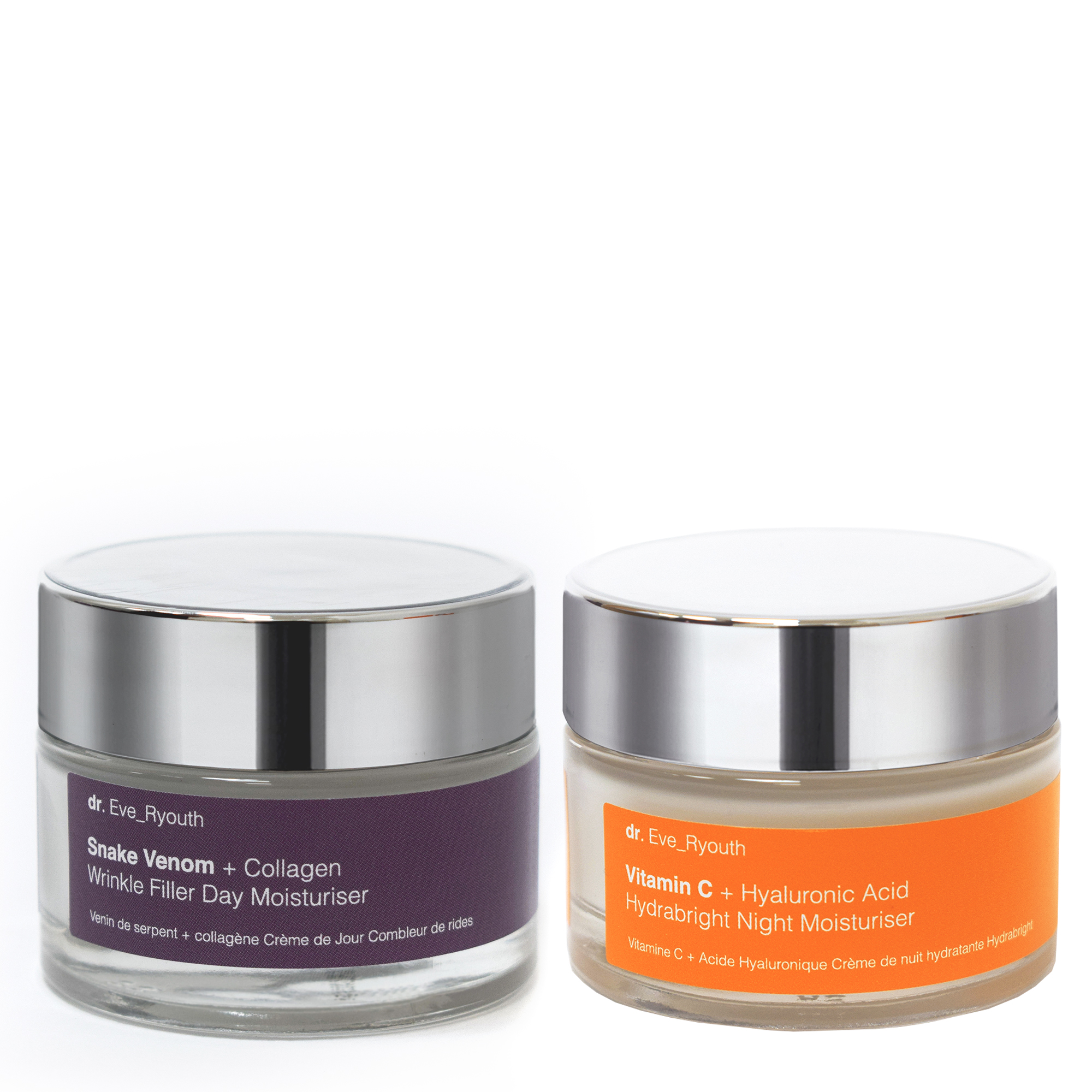 Schlangengift + Kollagen Faltenf¸ller Tagesfeuchtigkeitspflege 50ml + Vitamin C + Hyalurons‰ure¬ Hydrabright¬ Nachtfeuchtigkeitspflege 50ml Image