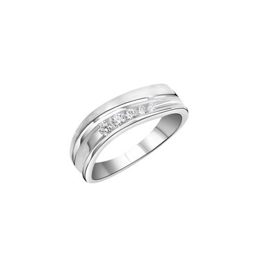 Fingerring ZEEME "925/- Sterling Silber rhodiniert Zirkonia" Gr. 62, weiß (weiß, weiß), Fingerringe, Damen, 062 (19,7), 