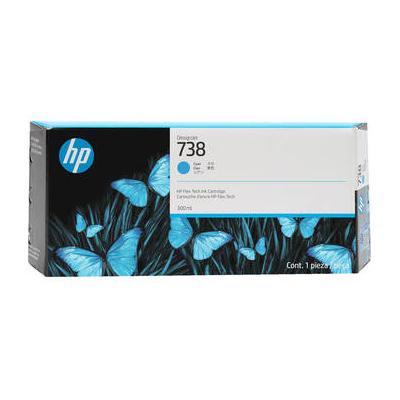 HP 738 Designjet Cyan Ink Cartridge (300mL) 676M6A