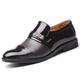 Men's Loafers Moccasins Formal Leather Dress Shoes Oxfords Slip On Driving Business Shoes Smart Black Shoes Size 13