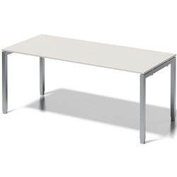 Bisley Schreibtisch Cito BxTxH 180x80x65-85cm grauweiß Gestell silber Image