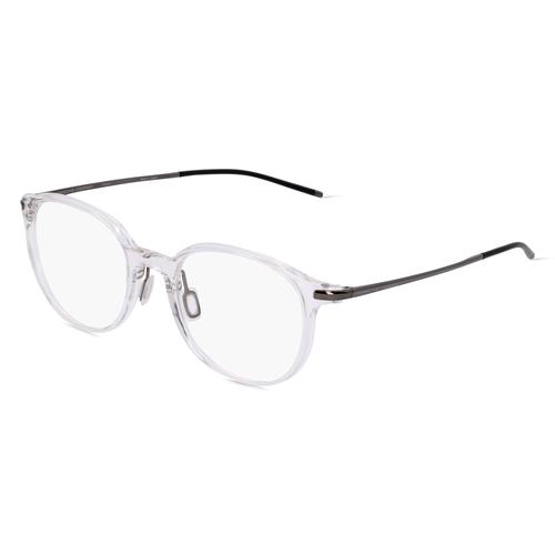 Porsche Design 8734 Unisex-Brille inkl. Gläser Vollrand Rund Kunststoff-Gestell 51mm/20mm/145mm, grau